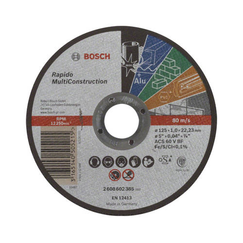 Tarcza tnąca Bosch Rapido Multi Construction 125mm