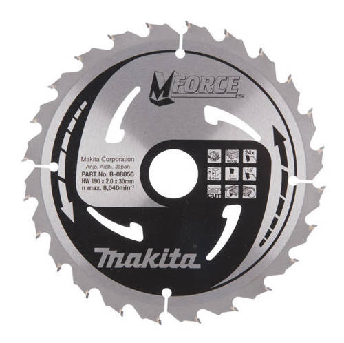 Tarcza tnąca Makita B-08056 190x30mm; 24Z