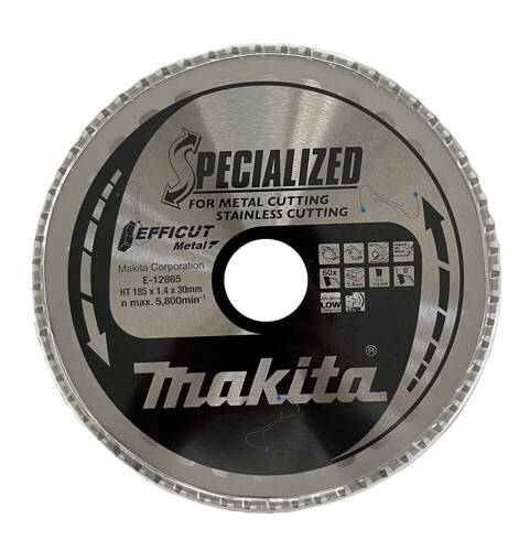 Tarcza tnąca Makita Efficut T.C.T, 185 x 30 mm, 60Z (E-12865)