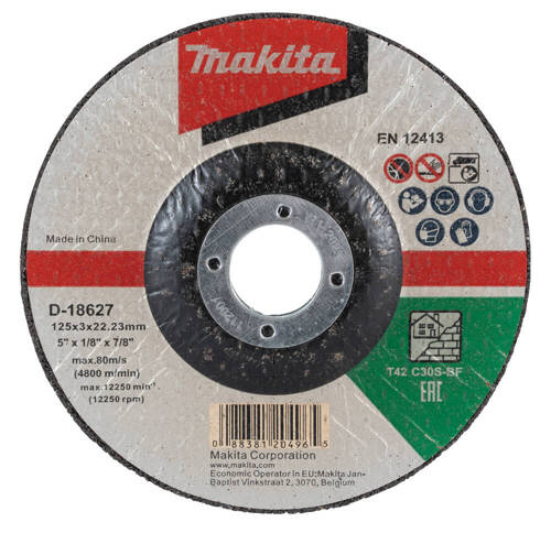 Tarcza tnąca do betonu 125 x 3,0 x 22,23 mm Makita D-18627