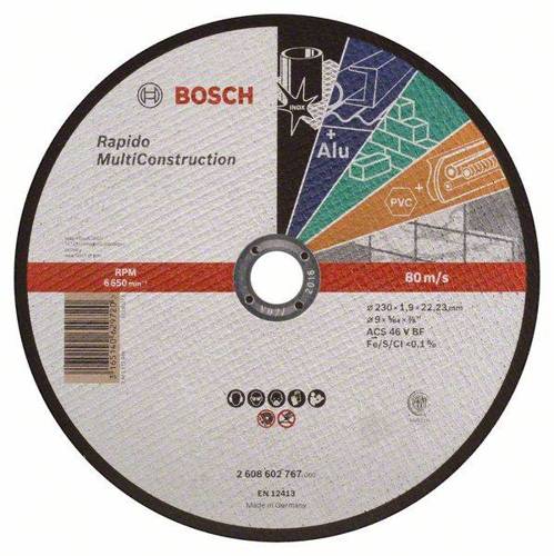 Tarcza tnąca uniwersalna 230 x 22,23 mm Bosch 2608602767