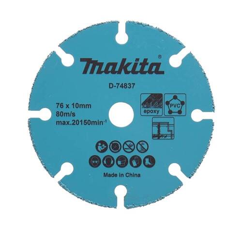 Tarcza tnąca z węglika spiekanego 76 x 10 mm Makita D-74837