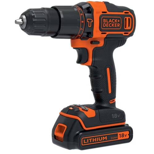 Wiertarko-wkrętarka z udarem Li-Ion 18V Black Decker (BDCHD18-QW)