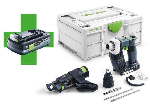 Wkrętarka budowlana DWC 18-4500-Basic + aku 4,0 Festool 577056