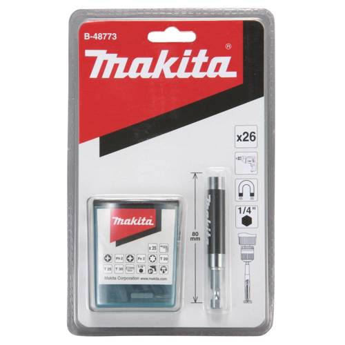 Zestaw 25 bitów z uchwytem magnetycznym Makita B-48773