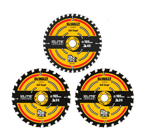 Zestaw 3 szt. tarcz do drewna Dewalt DT10397