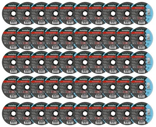 Zestaw 50 szt. tarcz tnących 125 x 1 x 22,23 Novorapid Metabo 616271000-50