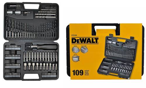 Zestaw DeWalt DT0109 - wiertła i bity - 109 el. w walizce