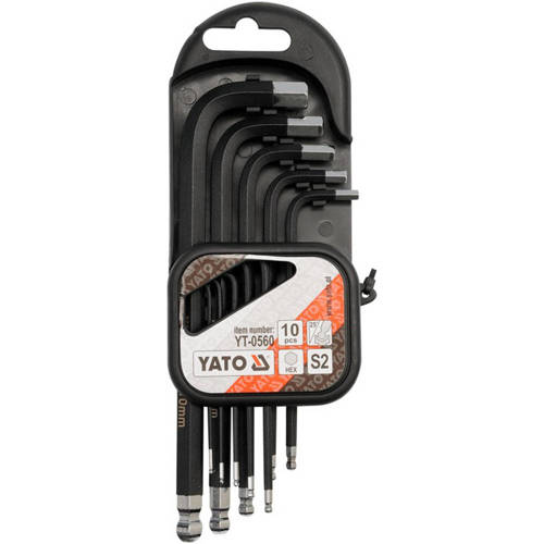 Zestaw kluczy imbusowych YATO YT-0560 - 10 elementów