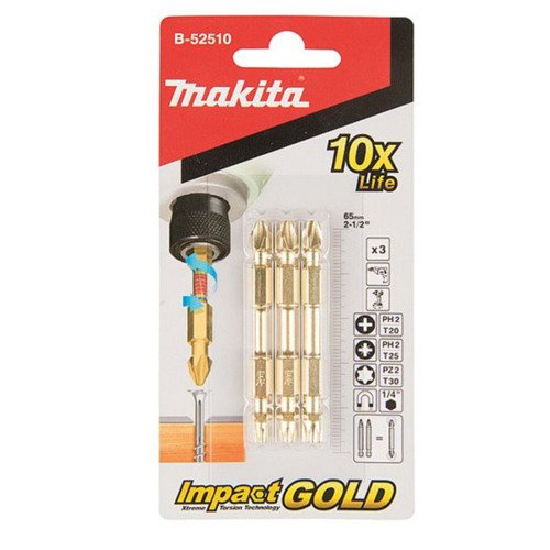 Zestaw końcówek wkrętakowych Makita Impact Gold B-52510