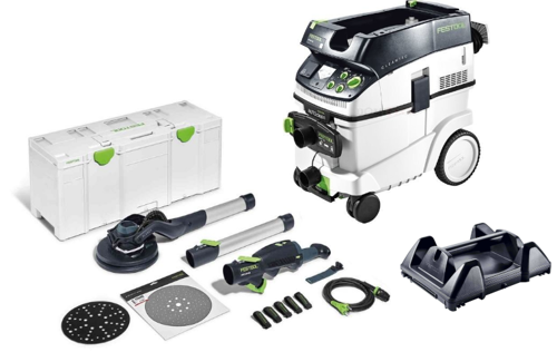 Zestaw szlifierka do gipsu Planex z odkurzaczem CTM 36 E AC-LHS Festool