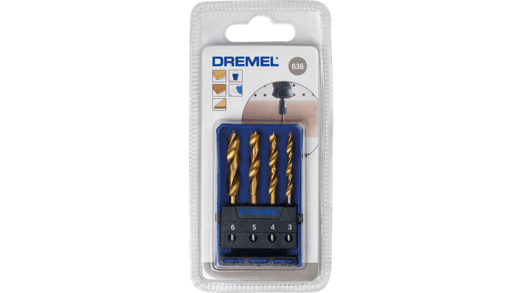 Zestaw wierteł do drewna 4 szt. Dremel 26150636JA