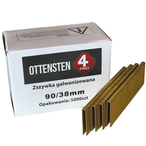 Zszywki stolarskie TYP90 38mm 5000 szt. ZST9038G1 Ottensten 4PRO 