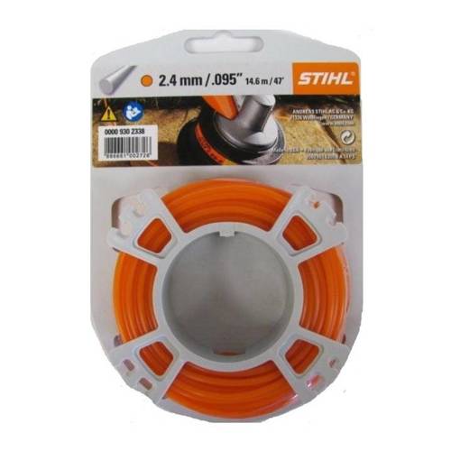 Żyłka tnąca Stihl 2,4mm x 14,6mb - okrągła, pomarańczowa